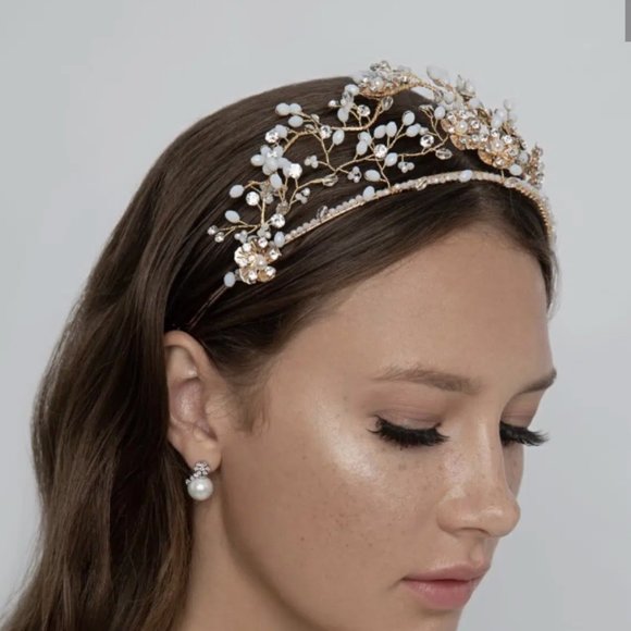 Ulyana Aster Bridal Hairpiece- Rosa main image 4